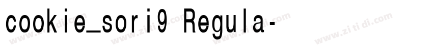 cookie_sori9 Regula字体转换